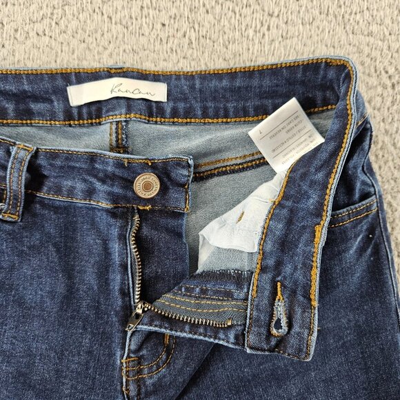 Kancan Jeans Womens 7 (28x29) Blue Mid Rise Skinny Dark Wash Stretch Denim - Picture 3 of 15